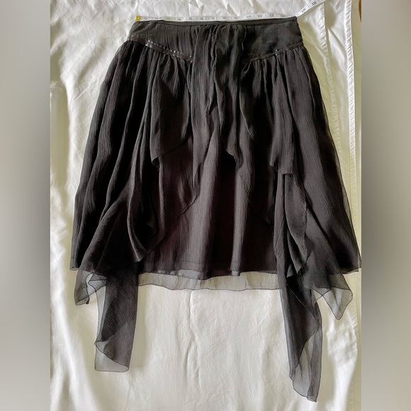 VINTAGE ARMANI EXCHANGE SKIRT. BLACK. SIZE 2 - Picture 8 of 10